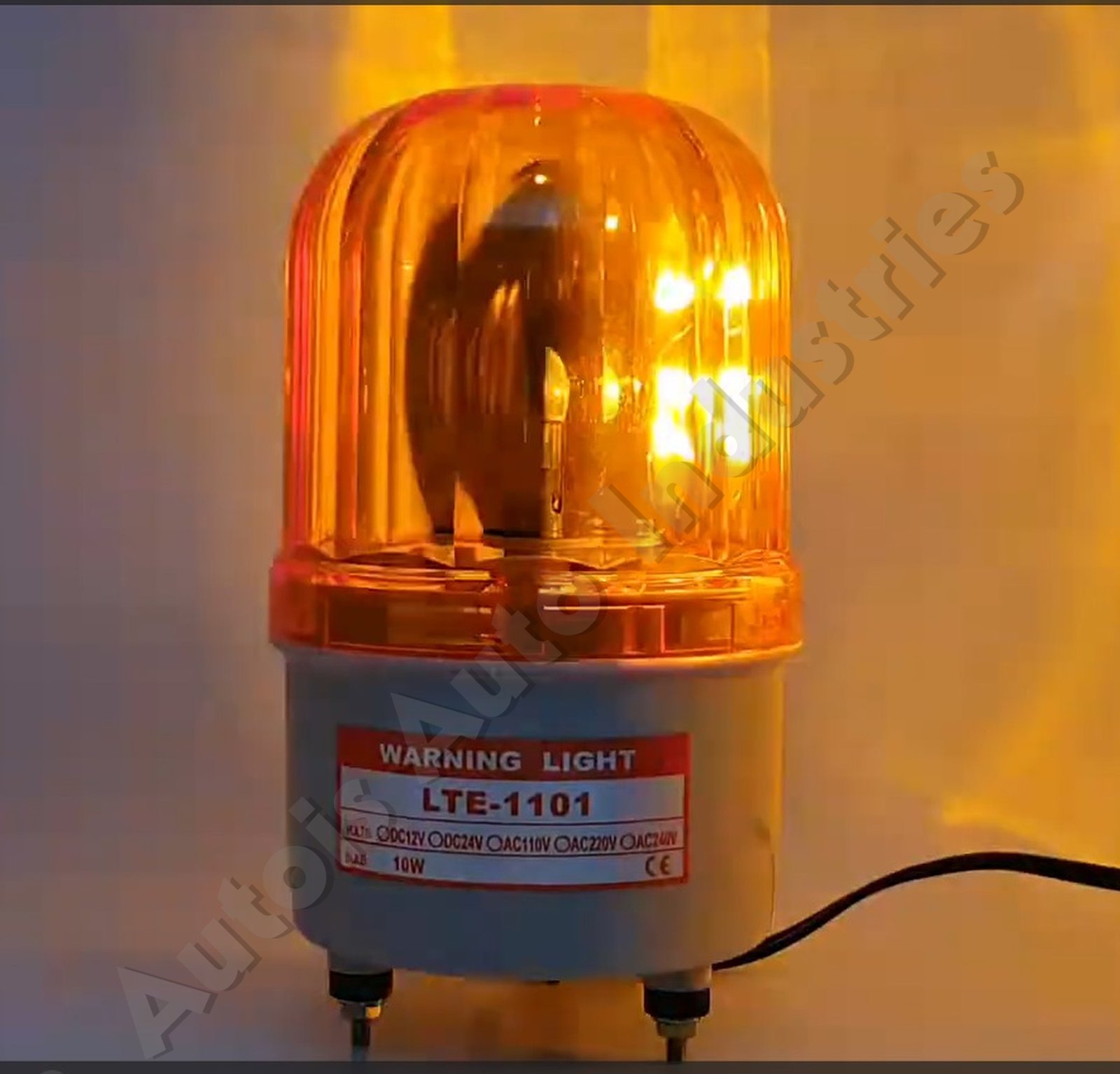 YELLOW BLINKER WITH BUZZER